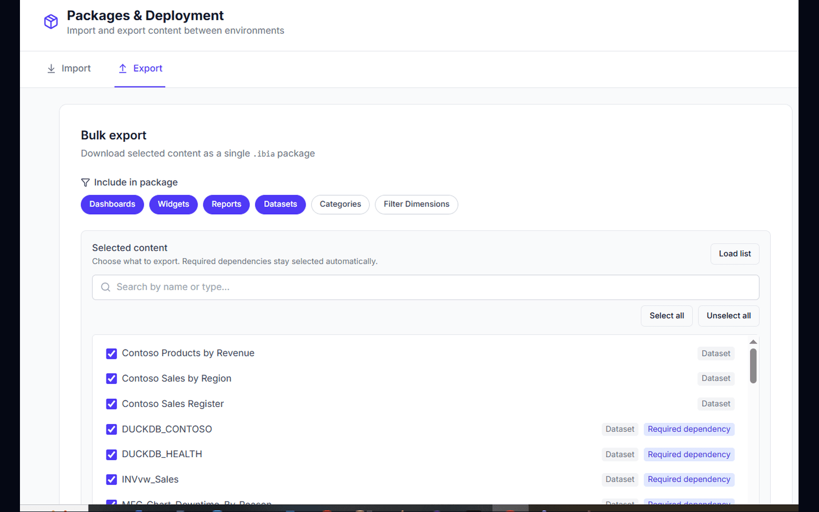 Move related analytics content together